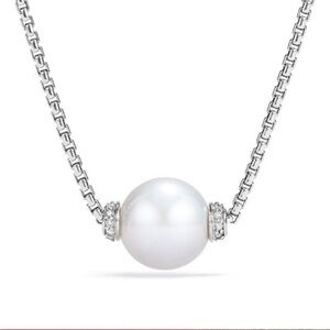 David Yurman - Diamonds & Pearl Necklace
